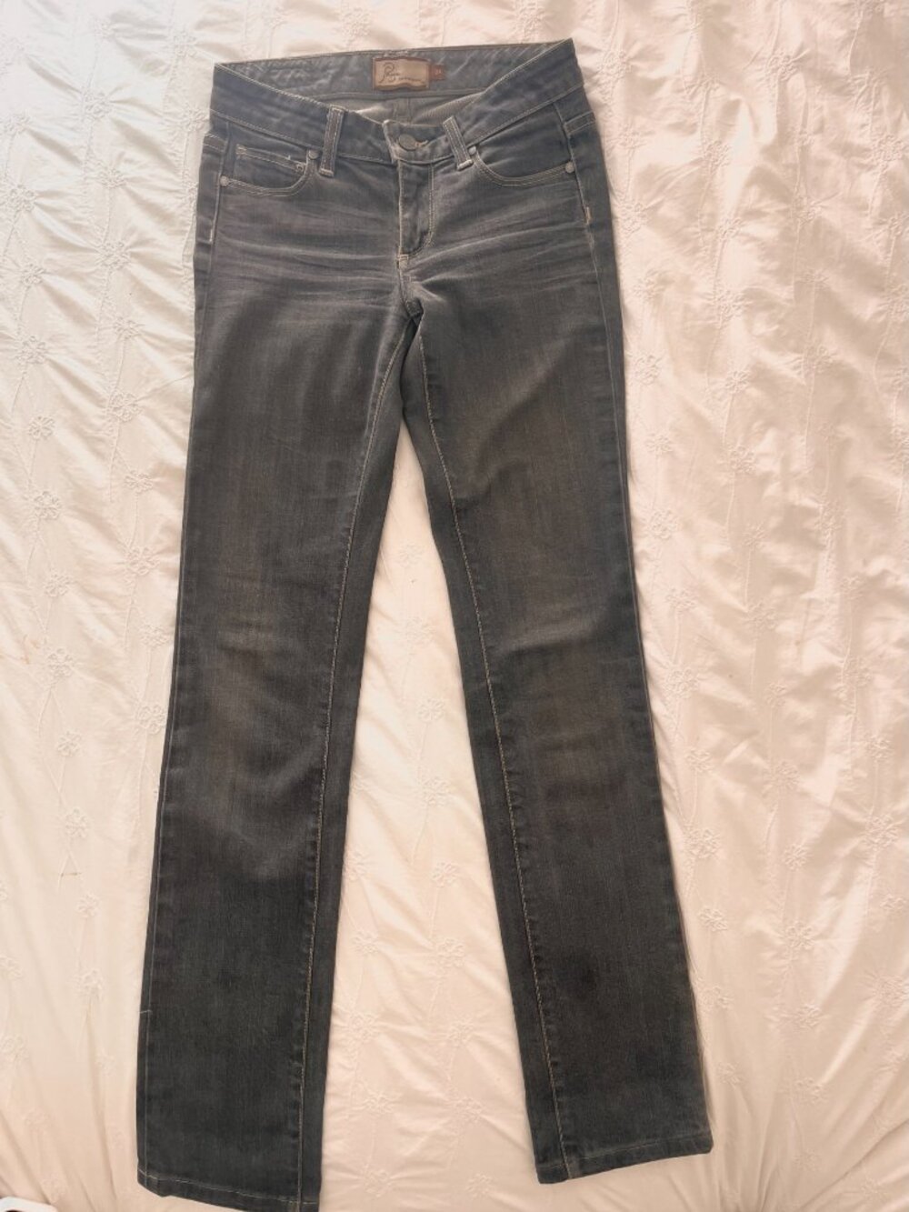 Paige Denim straight leg jean grey size 24 / 0 / XS